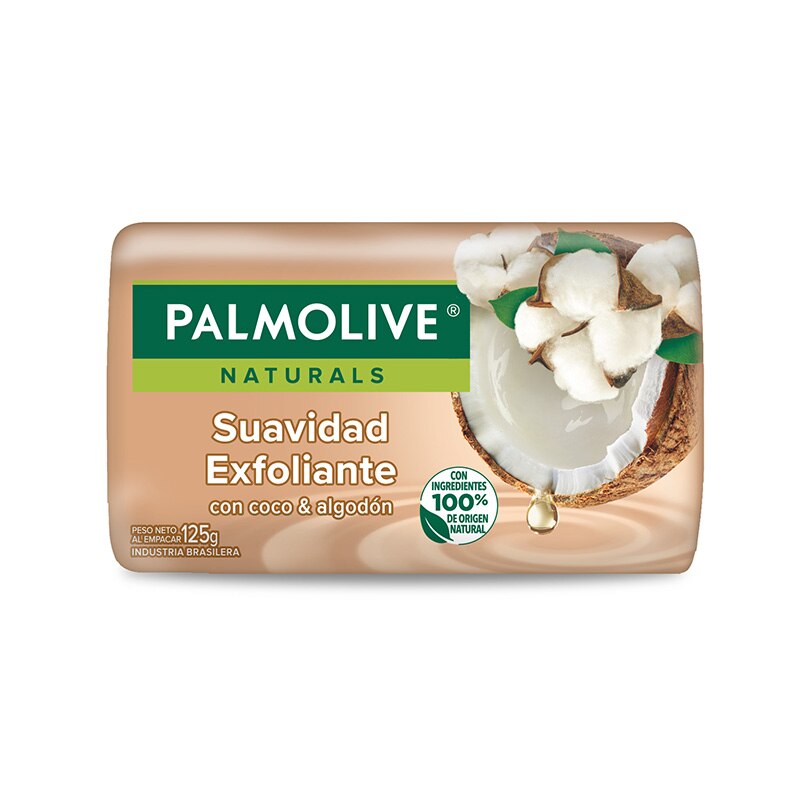 Palmolive® Naturals Suavidad Exfoliante Coco y Algodón Jabón en barra