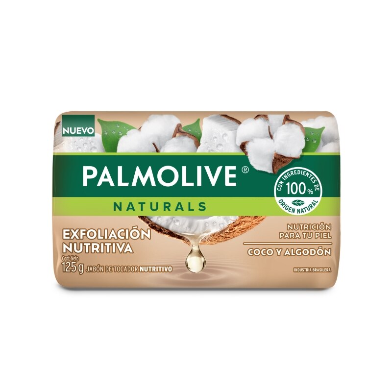 Palmolive® Naturals Suavidad Exfoliante Coco y Algodón Jabón en barra