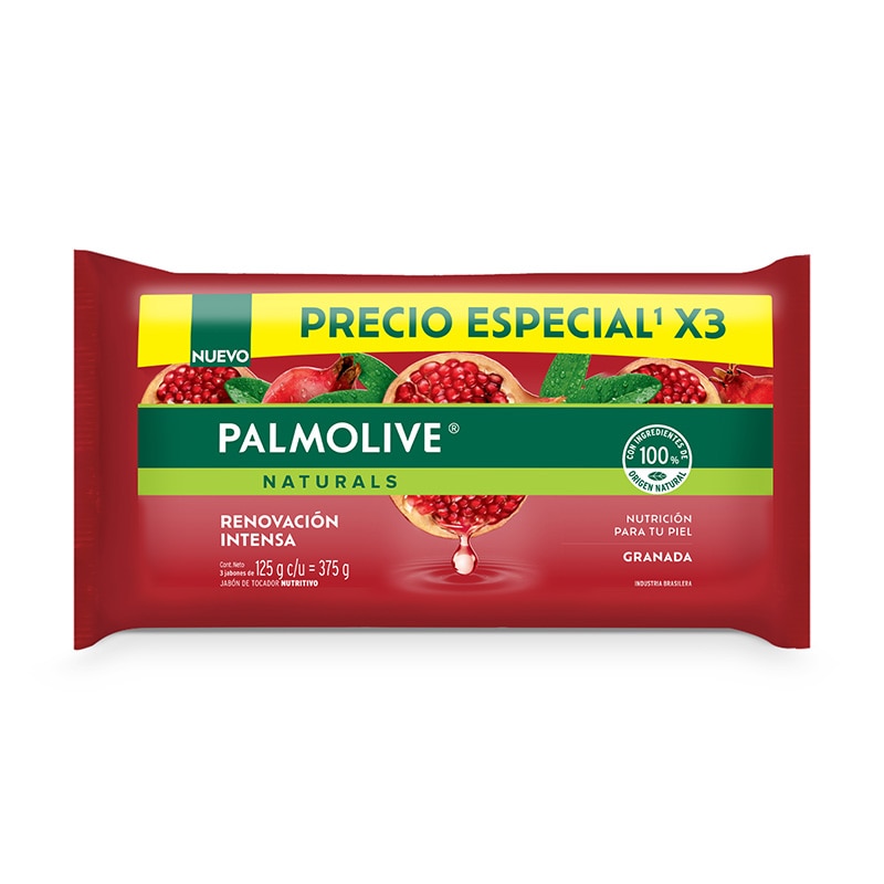 Palmolive® Naturals Intensa Renovación Granada Jabón en barra